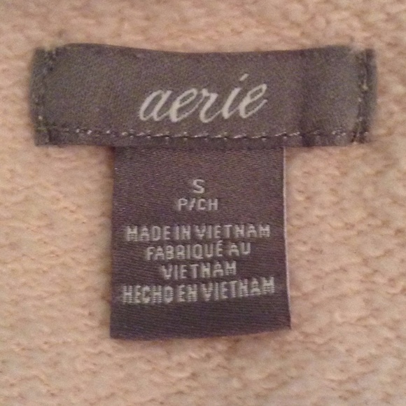 Aerie light pink crew neck sweatshirt - Picture 3 of 3